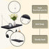 KjsEphitelian 1-Pack Hooks12x6.0in Cubicle Shelf For Fabric Walls With Black Wooden Cubicle Shelf Hanging Organizer