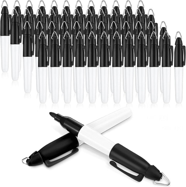 Outus 48 Pcs Mini Permanent Markers: Golf Ball Marker Pen Ink Pens for Office, School Supplies, Outdoor Activities
