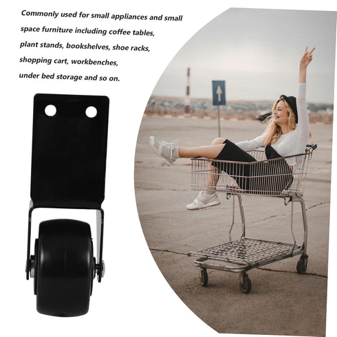 Sturdy Replacement Cart Wheel for Luggage - Smooth Rolling Iron Caster