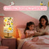 GERMAXXIS 3 Kids Night Light with Color Temperatures - Animals Desk Lamp for Nursery & Toddler Rooms, Boho Wood Base