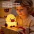 7 Dimmable Cute Highland Cow Night Light, LED Touch Silicone Lamp for Bedroom with Colors Timer and Squishy