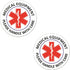 line 24 Medical Equipment Warning Signs - Medical Alert Stickers 4 Reflective Decals (2-Pack)