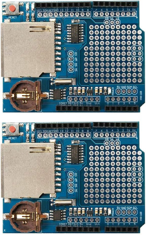 Ximimark 2PCS Data Logger Module Logging Shield Data Recorder DS1307 for Arduino UNO