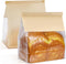 50 PCS Bakery Bags with Window - 9x4.3x11 Inch Large Bread Bags