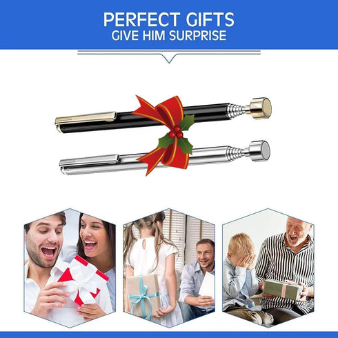 2 Pieces Magnetic Telescoping Pick-Up Tool, 3 Lb Extendable Magnetic Grabber Reacher Tools (25 Inch)