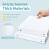 SUNEE 3 Ring Binder 1/2 Inch, 12 Pack, Clear View PVC-Free Binder for School or Office Supplies, White Binder