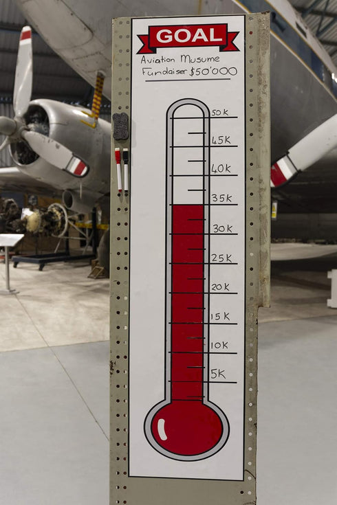 Goal Setting Chart, 2 Pack Dry Erase Fundraising Thermometer, Reusable and Magnetic for Easy Use