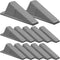 Frienda 12 Pcs Jumbo Door Stoppers, Heavy Duty 2 Inch Rubber Wedge for Hotel, Carpet, Hardwood, Concrete, Tile (Gray)