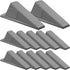 Frienda 12 Pcs Jumbo Door Stoppers, Heavy Duty 2 Inch Rubber Wedge for Hotel, Carpet, Hardwood, Concrete, Tile (Gray)