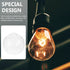 5.9 Inch ARTIBETTER Glass Globe Lampshade Replacement for Pendant Ceiling Lamp with Bubble Texture Clear Glass Shade
