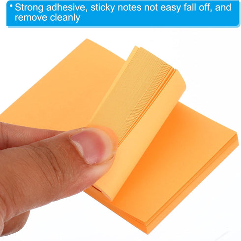 PATIKIL Fluorescent Sticky Notes, 3 x 2 Inch, 6 Pack, Colorful Self-Stick Note Pads, 100 Sheets/Pad for Home Office