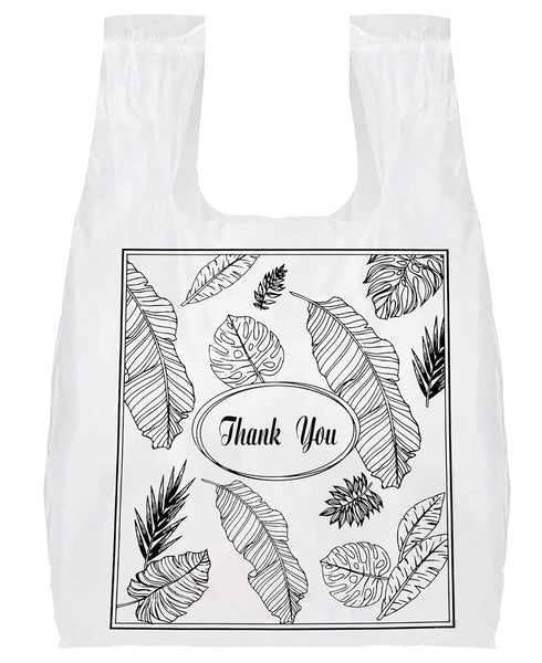 Yesland 500 Pack Plastic Bags with Handles, Clear Thank You Plastic Grocery Bags