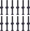 Swpeet 25Pcs Black M6 65mm Crib Screws, Hex Socket Head Cap Bolts and
