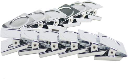 Ogrmar Metal Clip - 1.2" Refrigerator Whiteboard Wall Magnetic Memo Clip, 12 Pack