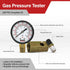 Low Pressure Gas Tester Gauge SH74-422, 0-200 PSI, 3/4" FIP Hex Body with 2" Display