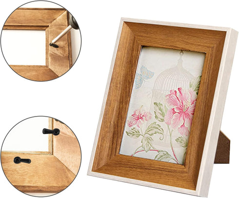 100 Pieces Picture Frame Turn Button Fasteners Set with Screws for Hanging Pictures