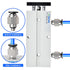 TAILONZ PNEUMATIC 10mm Bore 75mm Stroke Double-Rod Double-Acting Aluminum Pneumatic Air Cylinder
