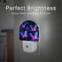 sndheke in,0.5w Glowing Purple Butterflies Night Light Plug into Wall, Neon Butterfly Dusk to Dawn Night Light Plug