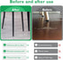 1-1/2" (38mm) 4 EASYEAH Plastic Hole Plugs Black -Round Chair Leg Caps, Flush Mount Pipe Plugs, Tubing End Caps