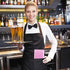 2 Server Book with Zipper Pockets, Leather Server Book Organizer for Waitress, Bling Waiter Book Money Wallet with Pen