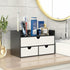Wisuce Desk Organizer with Drawers, Bamboo Desktop Storage for Makeup Dresser, No Assembly Required