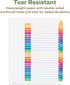 Avery EcoFriendly Recycled Dividers for 3 Ring Binders, A-Z Multicolor, 26 Tabs, 1 Set (11085)