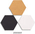 Juvale 3 Pack Hexagon Cork Board Tiles, Self-Adhesive Bulletin Boards for Walls (Small, 7.9 in)