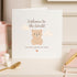 TEEMI 5.7x5.7 300gsm -Welcome to the World Baby Card New Baby Congratulations Card with Teddy Bear Design Baby Shower
