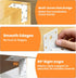 20PCS 90 (2X2 Alise White L Brackets for Shelves, Heavy Duty Metal Shelf Brackets Corner Bracket, Degree Joint Right