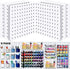 6Pcs Pegboard Wall Organizer Panels, Small Display Kits for Craft Room, Kitchen, Garage, Tool Accessories - White