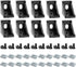 10 Sets 2020 Aluminum Extrusion T Slot Corner Bracket, 90 Degree Right Angle Connector with M5 Bolts