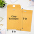 SUNEE 6x9 Clasp Envelopes 100 Count - 6x9 Inch Brown Kraft Envelopes with Clasp Closure for Home, Office, Business,