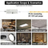6 12V 5A 60W 6pcs 2m Dimmer HAMRVL LED Lighting Accessory - Output Ports Power Supply with Welding Extension Cord