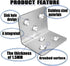 REDOVANT 20Pcs 1.6"x1.6"x1.6" 40MM 1.6In 90Degree Stainless Steel Angle Bracket, Heavy Duty L Brackets for Wood, Wide
