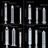 TecUnite 20 Pack Syringe Without Needle, Plastic Curved Syringes for Epoxy Resin, Craft, Feeding Pets Animals, Oil or Glue Applicator