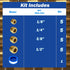 Brass Pipe Plug Kit, 21pcs, 1/8", 1/4", 3/8", 1/2" NPT Male