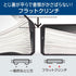 Max HD-10FL3K/W Sakuri-Flat Stapler, Holds 100 Spare Needles, White