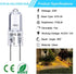 GY6.35 Bulbs 2 12V 35W T4 GY6.35 Dimmable 2700K Bulbs (10 Pack) Halogen Light Pin Tubular JCD Type Bi-Pin Base Warm