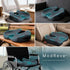 ModReve Tailbone, Large Memory Foam Seat Cushion for Office Chair, Car, Desk, Truck & Wheelchair - Coccyx & Sciatica