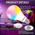 Bestview RGB LED Light Bulb, Color Changing with Remote Control, 5W E27 Screw Base, 4 Pack