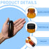 15 PCS 40ML Amber Small Liquid Sample Glass Vials with Screw Caps, Leak-Proof Vial for Lab, Essential Oil