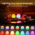 3-inch 16 IP65 1 Pack LOFTEK Rechargeable LED Ball Lights, Sphere Night Light, RGB Color Glowing Mood Lighting