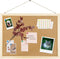 GDMINLO Cork Board Bulletin Board, 15.7"X 12" Pin Boards with Oak Wood Finish Frame for Office Home School