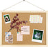 GDMINLO Cork Board Bulletin Board, 15.7"X 12" Pin Boards with Oak Wood Finish Frame for Office Home School