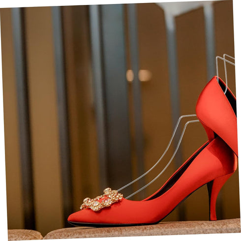 2pcs Vaguelly Shoe Display Stand Shoe Rack for Door Stand Sandal Organizer Shape Holder