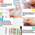 Decorative Laminated Bible Tabs, 100PCS Cute Bible Tabs for Women, 66 Book Tabs, 34 Blank Tabs
