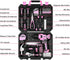 Set, Set 8V 126 DEKOPRO Drill Home Tool with Pink Cordless Drill, Hand Tool Kit for Women, pcs