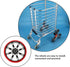 Shopping Cart Caster Wheels Replacement Parts for Grocery Trolleys Easy Installation Quiet Rolling Design Pu Material