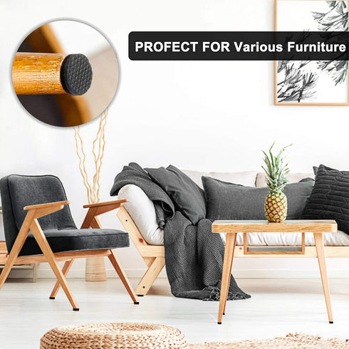 Yelanon Non Slip Furniture Pads - 36 pcs 1’’ Furniture Grippers, Self Adhesive Rubber Feet for Hardwood Floor.