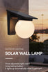 Ip65 3 3600mAh Solar Porch Lights Outdoor, Dusk to Dawn Solar Wall Lights Outdoor Waterproof, Color, Wall Lanterns